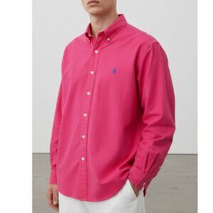 Polo Ralph Lauren Blake Pink Button Long Sleeve 2XL Cotton Shirt Men's XXL